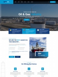 石油天然气供应公司网站模板