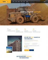 响应式建筑工业公司网站模板