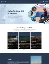 探索世界旅行套餐服务网站模板