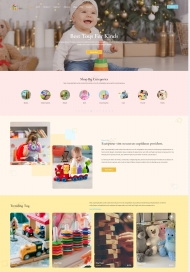 儿童益智玩具公司网站模板