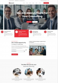 HTML5企业营销咨询服务网站模板