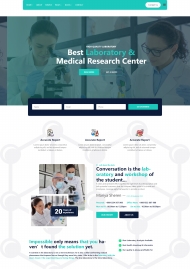医学实验研究中心HTML5网站模板