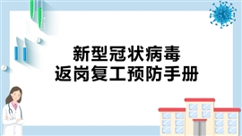 新型冠状病毒返岗复工手册PPT模板