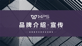 极简风知名品牌企业宣传PPT模板