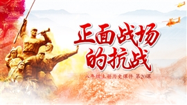 初中历史《正面战场的抗战》PPT课件