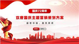 国庆节主题营销策划活动ppt模板