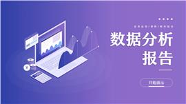 商务风数据可视化数据分析报告ppt模板