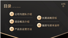 黑金高端融资计划商业路演ppt模板