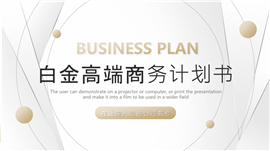 白金高端商务计划书通用ppt模板
