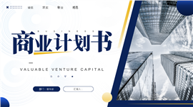 大气商务风商业计划书融资计划ppt模板