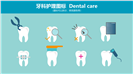 简洁口腔医学口腔护理讲座ppt模板