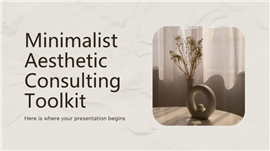 极简美学商业战略计划书ppt模板