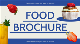 现代简约餐饮品牌宣传册设计ppt模板