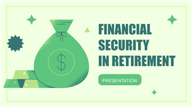 清新简约插画风个人理财投资规划ppt模板