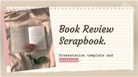 浪漫雅致复古风读书分享会PPT模板