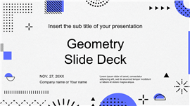 趣味几何图形创意设计项目展示PPT模板