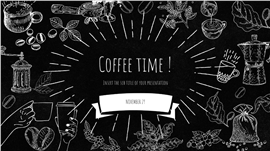 复古黑板风咖啡店营销策划ppt模板