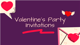 2026情人节创意手绘风派对活动邀请函PPT模板