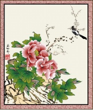 牡丹花工笔画图片