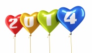 2014新年心形气球图片