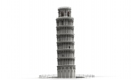 比萨斜塔3D模型图片