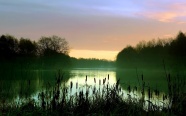 乡村绿色生态湖泊图片
