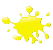 黄色水彩喷绘图片