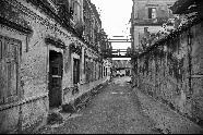 复古建筑黑白图片