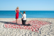 海边浪漫求婚图片