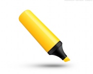 黄色荧光笔图片
