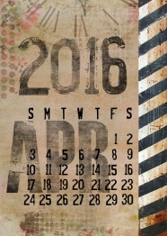 2016年4月日历表图片