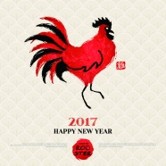 2017鸡年卡通图片