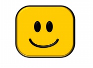 黄色微笑表情卡通图片