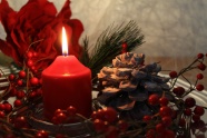圣诞节蜡烛图片