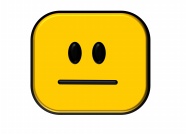 黄色方块无语表情图片