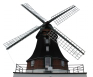 荷兰大风车图片