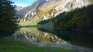 塞阿尔卑湖摄影图片