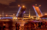 圣彼得堡灯光夜景图片