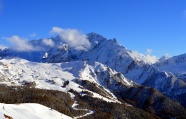 意大利白云岩雪山图片