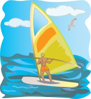 帆船运动卡通图片