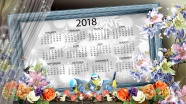 2018年日历表设计图片