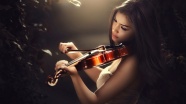 小提琴手美女写真