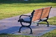 公园长椅风景图片