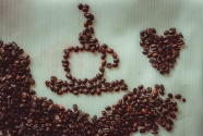咖啡豆图案摆放图片