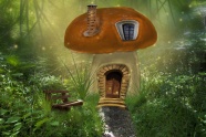 梦幻蘑菇屋另类图片