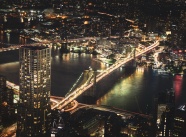 俯视繁华城市夜景唯美图片