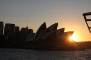 日落下悉尼歌剧院图片