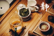 静心茶道唯美文字图片