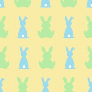 卡通兔子复活节背景图片