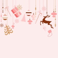 粉色圣诞节背景图片